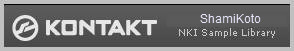 ShamiKoto Native Instruments KONTAKT NKI Sample Library: Virtual Acoustic (Nylon, Six and Twelve Steel String) Semi Acoustic Hollow Body and Electric 'Clean' Guitars. The NKI Library was made specially for Native Instruments Kontakt users of Full version v2.0 or above on Windows and Mac OS X (Free Kontakt Player only will load this Library for 15 minutes in demo mode). Also is compatible with Ableton Sampler (Live Suite only, not Intro or Standard) on Windows and macOS /OS X as well as in Image-Line DirectWave Player for Windows.