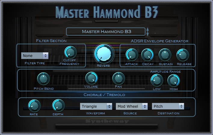 Audio Units (AU) are used by Apple applications such as GarageBand, Soundtrack Pro, Logic Express, Logic Pro, Final Cut Pro, MainStage and most 3rd party audio software developed for Mac OS X and macOS Sierra such as Ardour, Ableton Live, REAPER, Studio One Professional and Digital Performer, among others. Master Hammond B3 Organ Mac, Master Hammond B3 Organ for Mac, Master Hammond B3 Organ for Macintosh, How to intall Master Hammond B3 Organ, Syntheway Master Hammond B3 Organ for Mac OS X and macOS Sierra, Master Hammond B3 Organ for Intel Mac, iMac, Master Hammond B3 Organ for GarageBand, Master Hammond B3 Organ for Logic, B3 Organ for Logic, B3 Organ for Mac